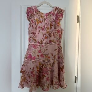 Floral Pink Boutique Dress